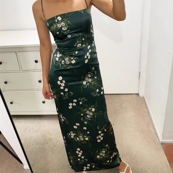 Reformation Frankie Silk Dress | Buena  🕸Silk🕸 🎉 Original - Picture 4 of 15